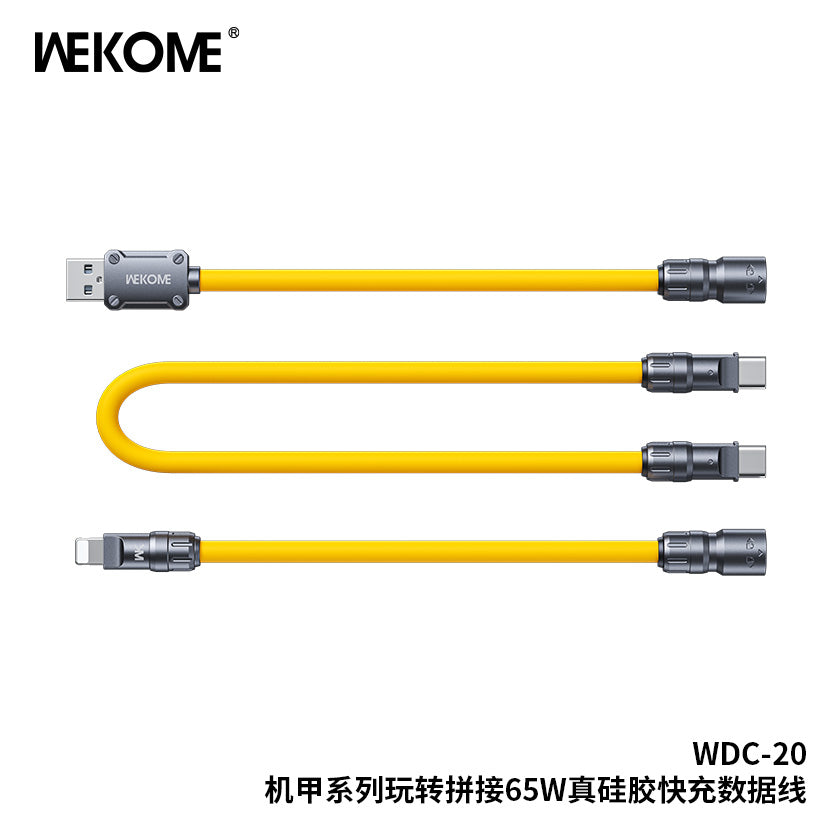 WEKOME WDC-20 Charging Cable - 65W High-Power Output, Four Connecting Options - Saif Al Najmi Kw